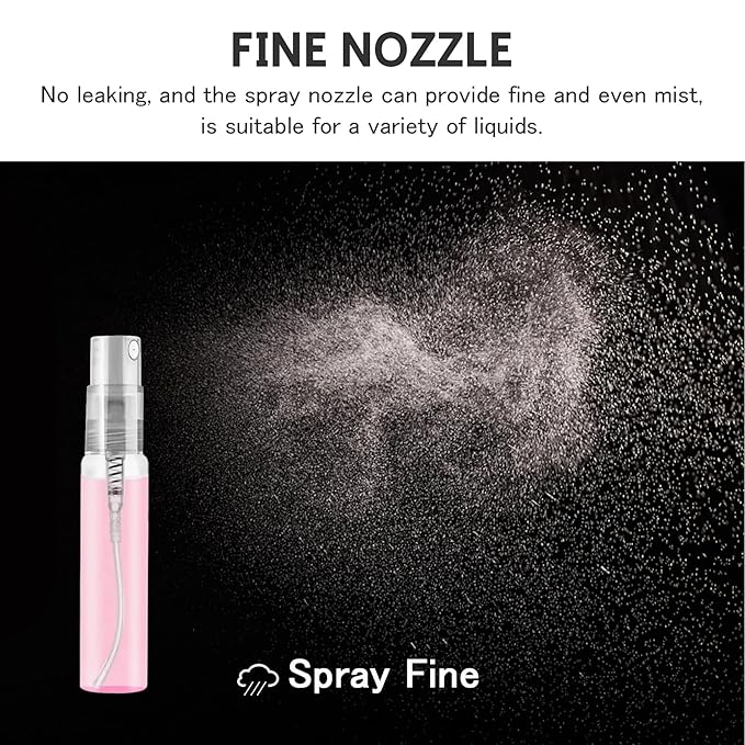 Mini Spray Bottle 105PCS 5ML Clear Glass Perfume Bottles Refillable Fine Mist Spray Bottles Empty Fragrance Sample Spray Containers Cosmetics Atomizer for Cleaning,Travel,Essential Oils
