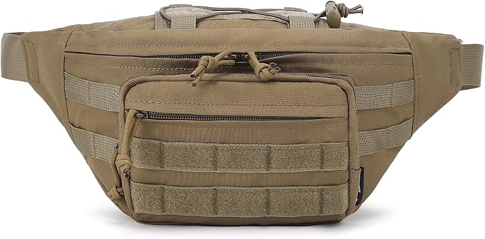 Mardingtop Tactical Fanny Pack for Men, Military Crossbody Waist Bag Utility Hip Belt Bumbag for Outdoor Travel,Hiking,Running,Walking,Fishing,EDC