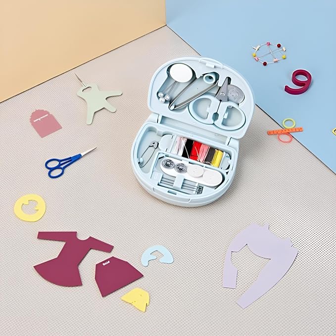Travel Sewing Kit – Compact Portable Sewing Set, Diyy Sewing Kit with 6 Color Spools | Hand Sewing Kits, Sewing Accessories Kits, Sewings Supplies for Home, Travel, Beginners