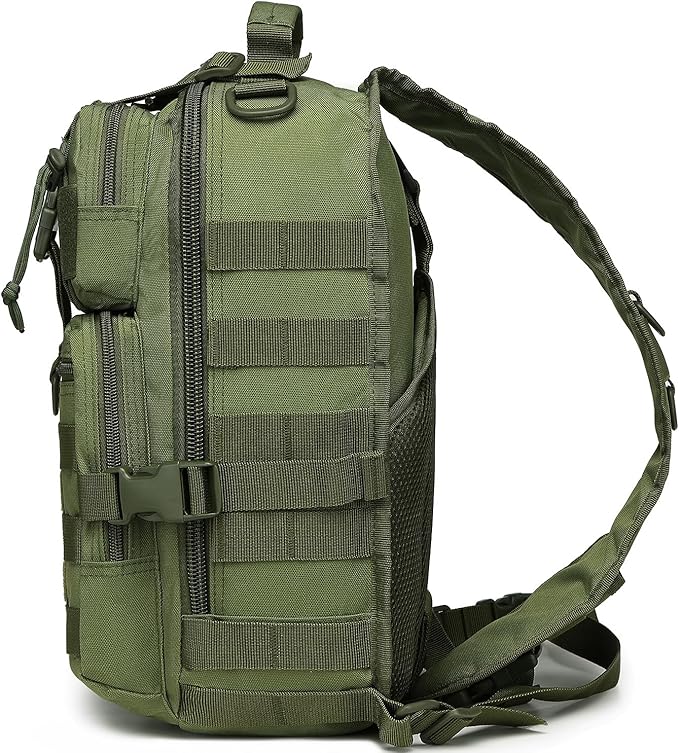 Tactical Sling Pack Big Crossbody Backpack Over Shoulder Bag Military for Men Hiking Outdoor Sport Gym