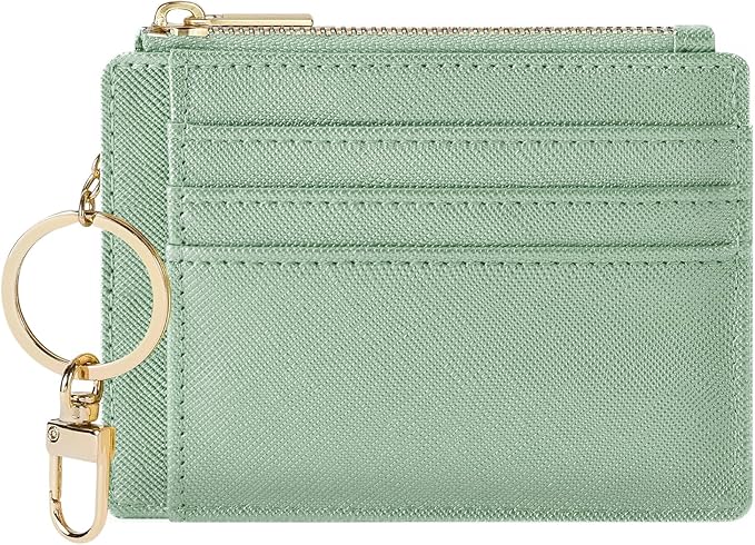 Sodsay Card Case Slim Front Pocket Wallet for Women Credit Card Holder with Keychain | Slim, Credit Card Holder, Front Pocket, with Keychain | Slim