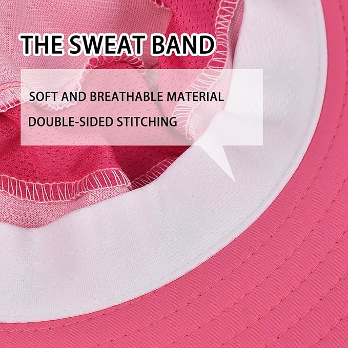Sun Hats for Men Women Fishing Hat UPF 50+ Breathable Wide Brim Bucket Hats Summer UV Protection Safari Hat with Neck Flap