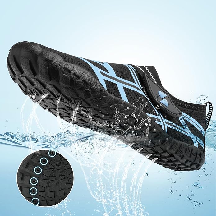 Stelle Kids Water Shoes Wide Toe Box Barefoot Quick Dry Non-Slip Aqua Shoes for Boys Girls Toddler Beach Swim Pool