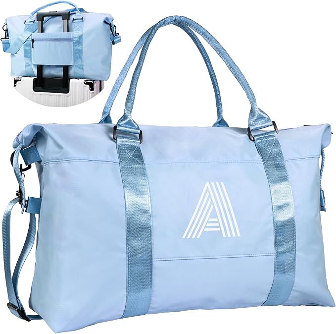 Essentials for Teen Girls, 6 7 8 9 10 Year Old Girl Gifts-Girls Girly Stuff Travel Duffel Bags, Dance Gift Sports Bag, Personalized Weekender Bags Overnight Bag, Girl Must Haves (Letter A)