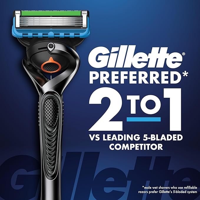 Gillette ProGlide Shield Premium Edition Razors for Men, 1 Gillette Razor, 8 ProShield Razor Blade Refills, 1 Travel Case