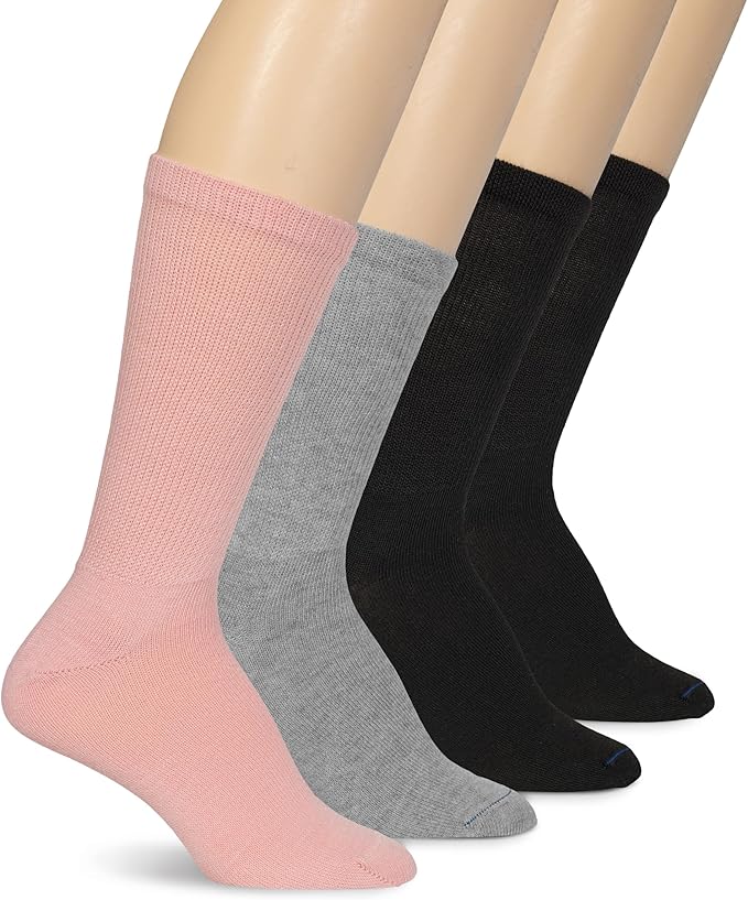 Dr. Scholl's Women's Diabetes & Circulator Socks - 4, 6, & 12 Pair Packs - Non-Binding Moisture Management