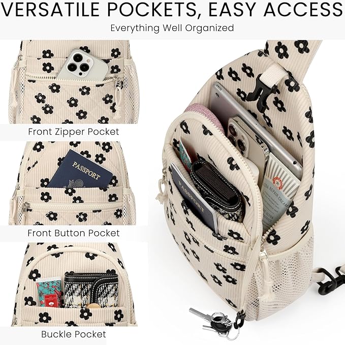 Small Crossbody Purses Bags for Women Men Travel, Chest Sling Bag Women Casual Cross Body Bag for Woman Sling Backpack
