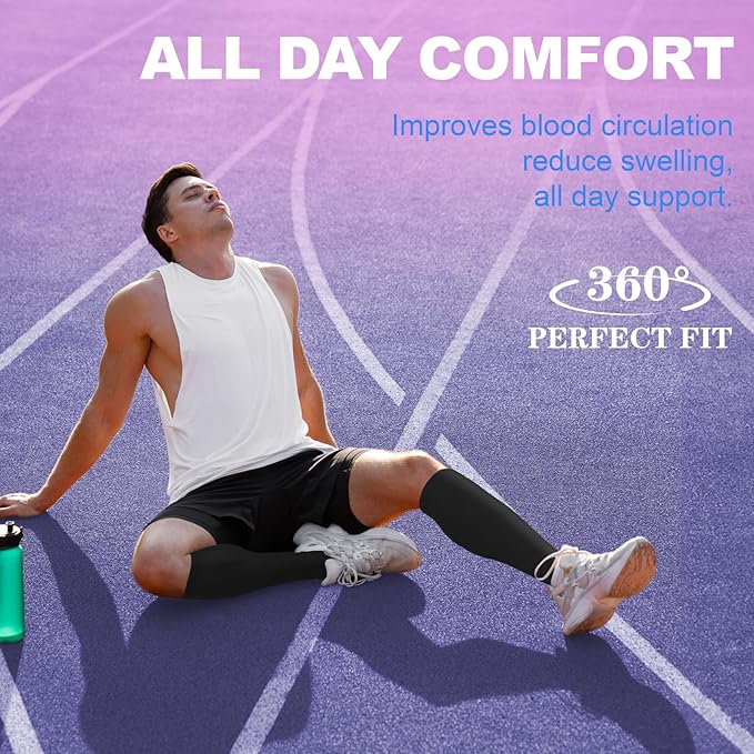 Zipper Compression Socks for Women & Men 2 Pairs，15-20mmhg Open Toe Compression Stockings for Nurse and Long Standing Crowd