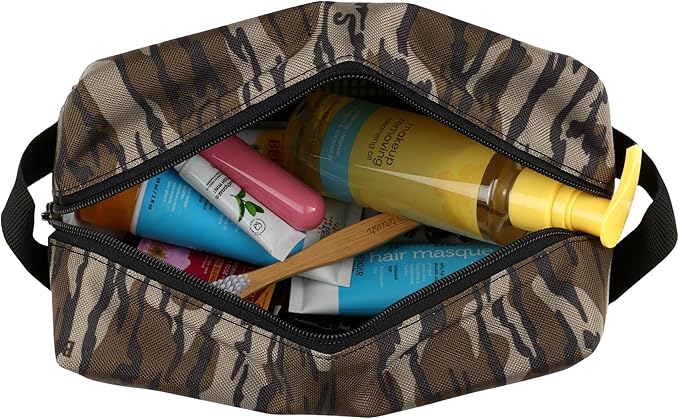 Carhartt Durable Travel Kit, Organize Essentials W/the Water Resistance Toiletry Bag, Mossy Oak Bottomlands