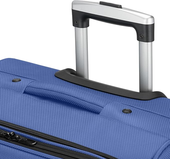 SWISSGEAR Sion Softside Expandable Spinner Luggage Durable Lightweight Travel Suitcase, Regatta, 2-Piece Set (Carry-On/Large)