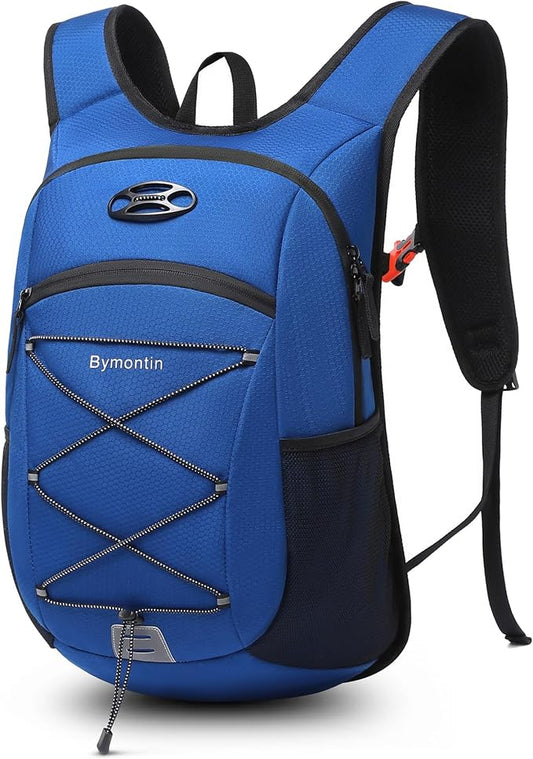 Ultra-Light Soft Daypack 15L/20L, Cushioned Breathable Back Panel Backpack, Lightweight Packable Travel Backpack (Blue, 15L)