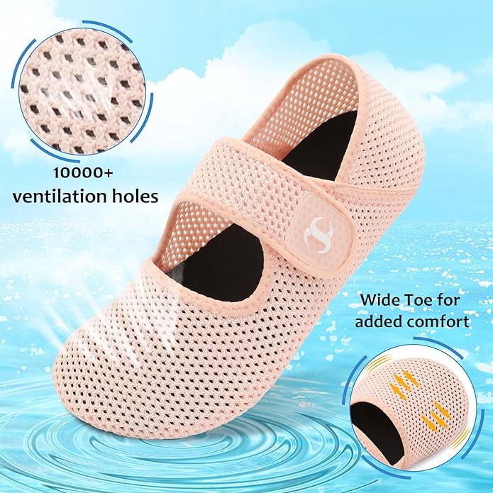 Water Shoes for Women Men Barefoot Beach Swim Aqua Socks Summer Wide Slides Sandals Quick Dry Pool River Sea Sock Shoes