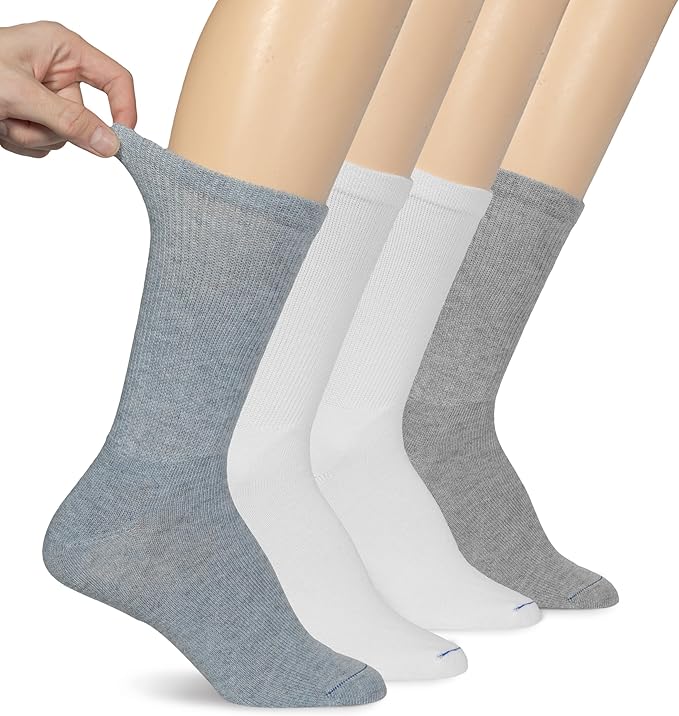 Dr. Scholl's Women's Diabetes & Circulator Socks - 4, 6, & 12 Pair Packs - Non-Binding Moisture Management
