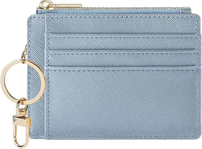 Sodsay Card Case Slim Front Pocket Wallet for Women Credit Card Holder with Keychain | Slim, Credit Card Holder, Front Pocket, with Keychain | Slim