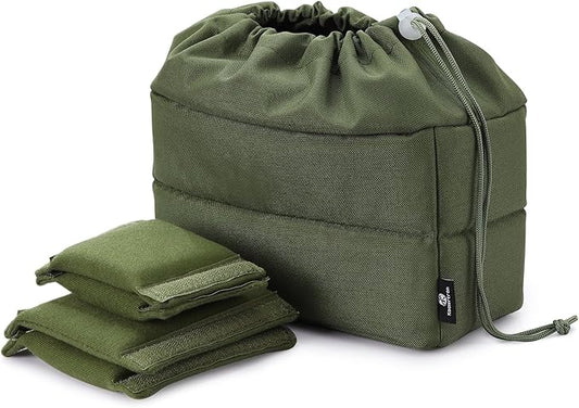 Koolertron Waterproof DSLR Camera Bag with Removable Insert, Adjustable Compartments, Fits in Camera Bags - Protective Case for DSLR/SLR Cameras & Accessories