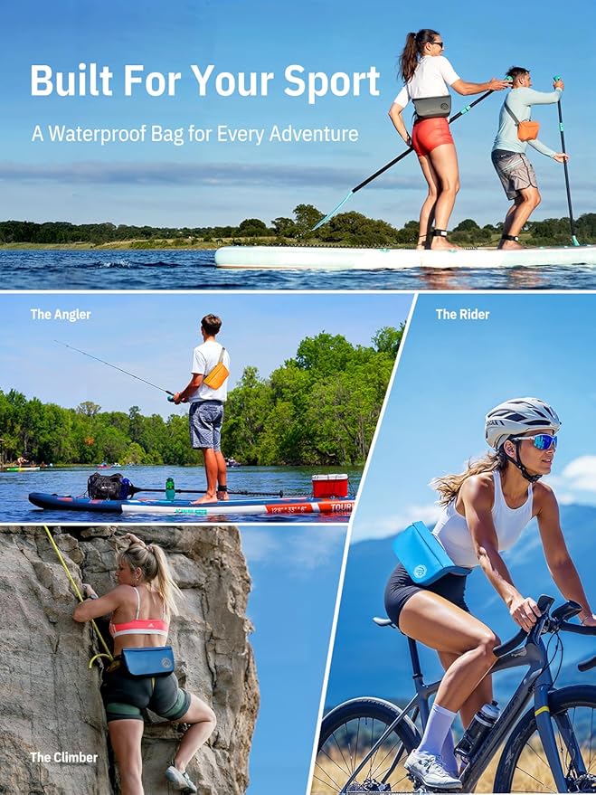 niphean IPX7 Waterproof Fanny Pack with Magnetic One-Hand Closure, Durable Waterproof Dry Bag, for Kayaking, Paddle Boarding, Beach Cruise Essentials, 2.5L Phone Pouch Dry Bags for Men Women