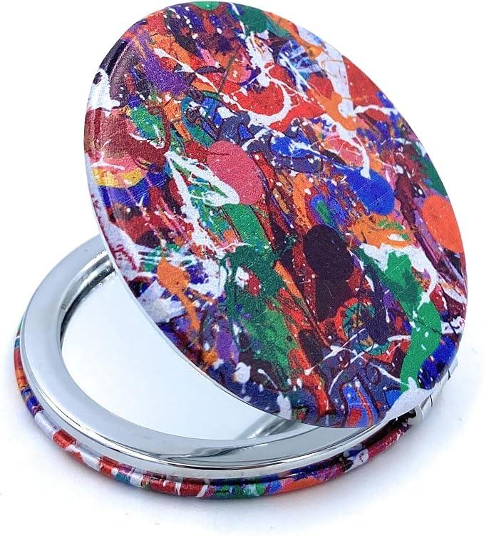 Handheld Mirror Compact Bulk Compact Mirrors for Purses Foldable Set for Lipsticks Pocket Size Hand Mirror Folding Art Gift for Mom