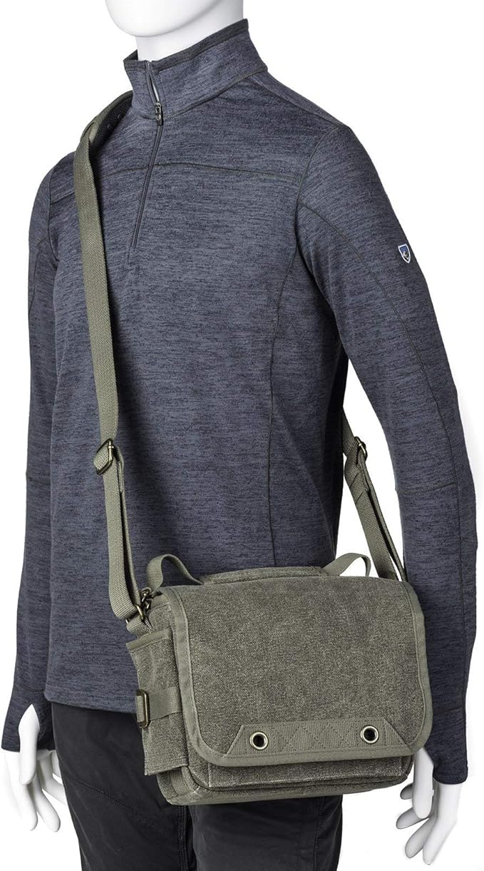 Think Tank Retrospective 5 V2.0 Canvas Shoulder Bag for Mirrorless or Standard DSLR Cameras and Photo Accessories - Pinestone - Small