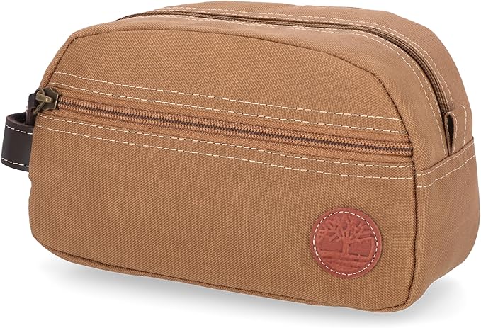 Timberland Men's Toiletry Bag Canvas Travel Kit Organizer
