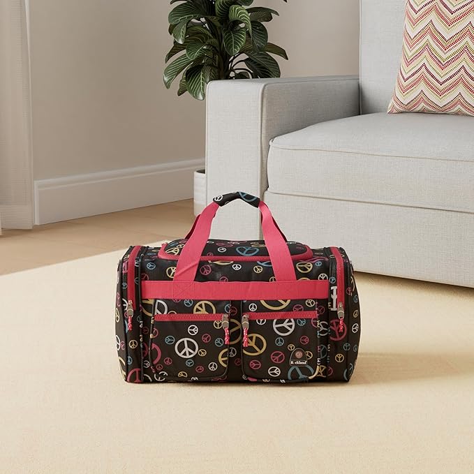 Rockland 19" Polyester Duffel Bag, Peace