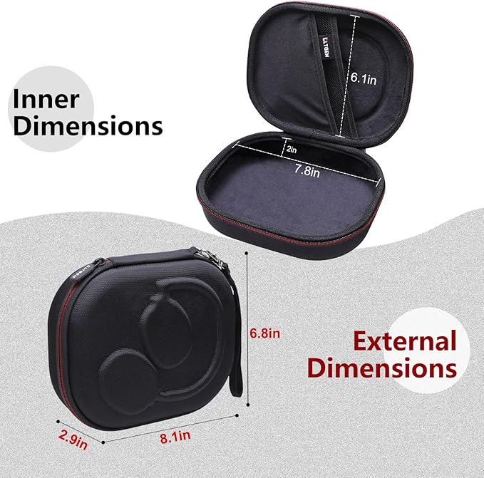 LTGEM Case Compatible with JBL Tune 770NC / 510BT / 720BT / 520BT / 520C / 670NC, for JBL Live 770NC / 670NC / 680NC / 780NC Headphones, Black