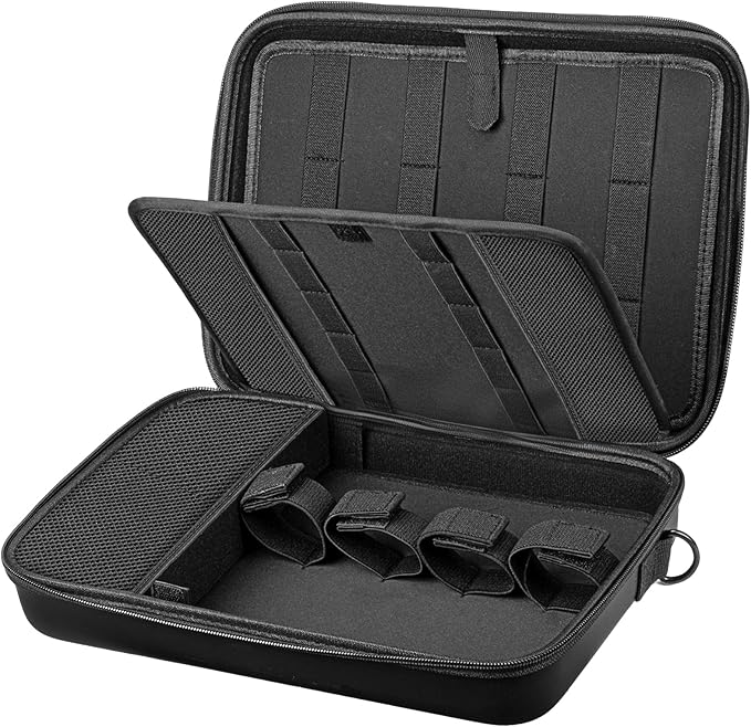 Barber Bags for Hair Clippers and Supplies, Hair Cutting Barber Case Supplies Organizer, Hair Trimmer Organizer for Men Razor Guard Grooming Kits (Case Only)