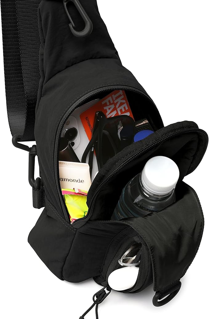 ODODOS Sling Bag with Adjustable Straps Crossbody Chest Bag Lightweight Backpack for Casual Traveling Hiking