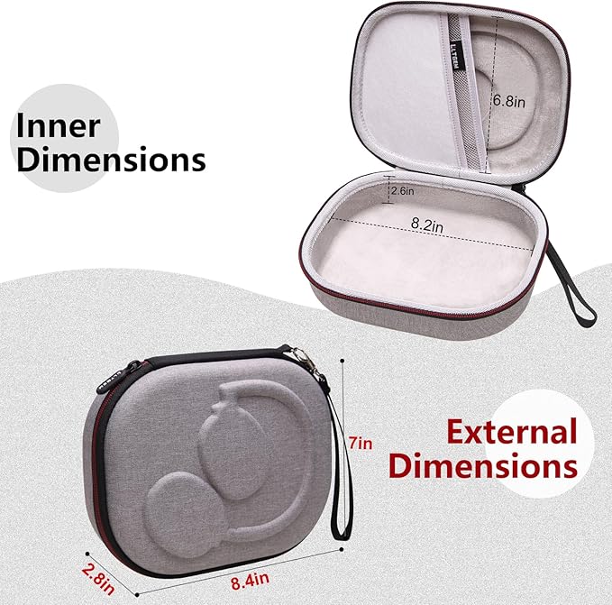LTGEM Case Compatible with JBL Tune Junior 470NC / JR 460NC / 770NC / 510BT / 720BT / 520BT / 520C / 670NC, for JBL Live 770NC / 670NC / 680NC / 780NC Headphones, Gray