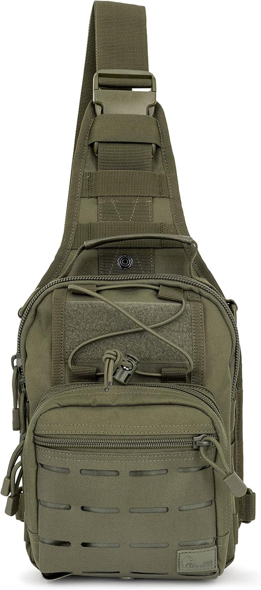 WOLF TACTICAL EDC Sling Bag - Concealed Carry Shoulder Bag for Range, Travel, Hiking, Outdoor Sports