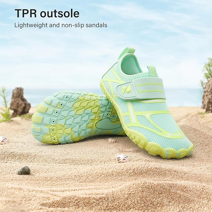 Stelle Kids Water Shoes Wide Toe Box Barefoot Quick Dry Non-Slip Aqua Shoes for Boys Girls Toddler Beach Swim Pool