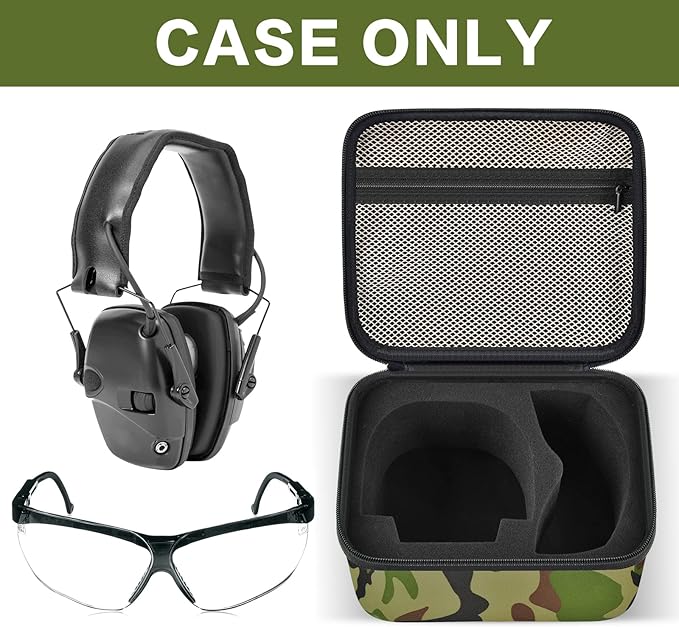 PAIYULE Case for Walker's Razor Slim Electronic Earmuffs/for Howard Leight Shooting Hunting Hearing Ear Protection