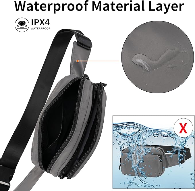 Fanny Pack Nylon Mini Belt Bag Everywhere Belt Bag for Women Water Repellent Waist Packs Crossbody Bags with Adjustable Strap
