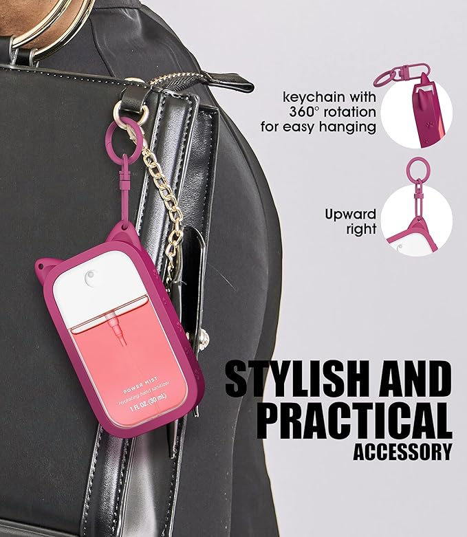 Sonnorel Silicone Case Compatible with Touchland Hand Sanitizer Spray (Fit for 1 FL OZ/30 mL Ver)