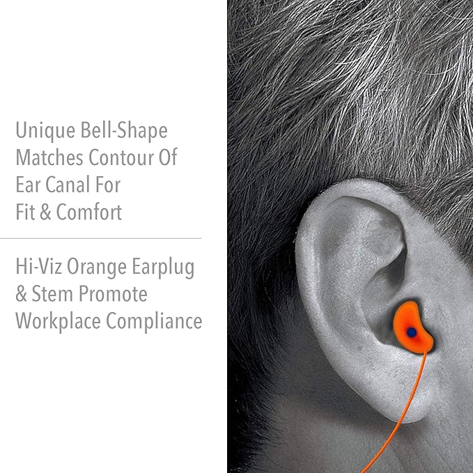 Howard LEIGHT Honeywell Home Howard Leight by Quiet Corded Reusable Earplugs, 100 Pairs (QD30), Orange