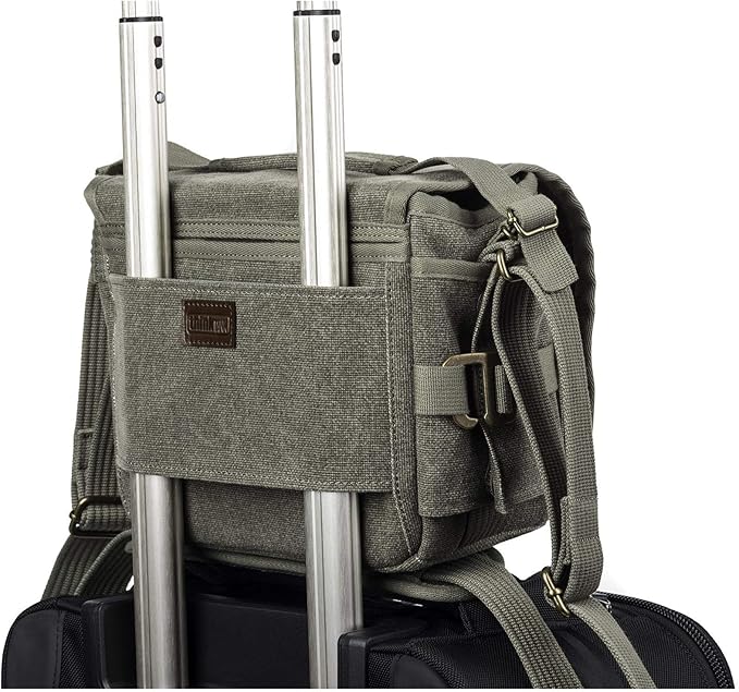 Think Tank Retrospective 5 V2.0 Canvas Shoulder Bag for Mirrorless or Standard DSLR Cameras and Photo Accessories - Pinestone - Small