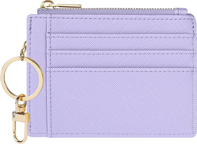 Sodsay Card Case Slim Front Pocket Wallet for Women Credit Card Holder with Keychain | Slim, Credit Card Holder, Front Pocket, with Keychain | Slim