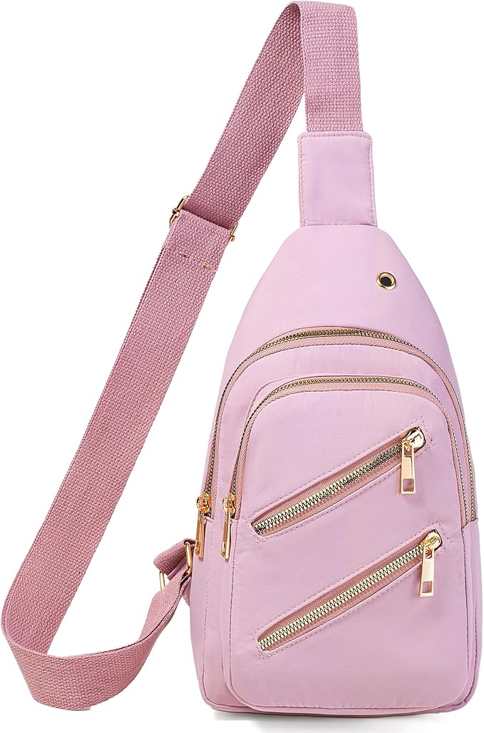 Banelu Sling Bag Crossbody Bags for Women, Small Crossbody Purses Sling Backpack Cross Body Bag for Outdoors Hiking Traveling - Black