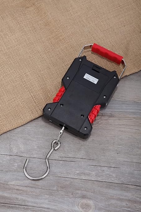 Klau Portable Rechargeable 50 kg / 100 lb Heavy Duty Waterproof Fish Scale Digital Hanging Scale Luggage Scale with Measuring Tape for Home Farm Hunting Outdoor