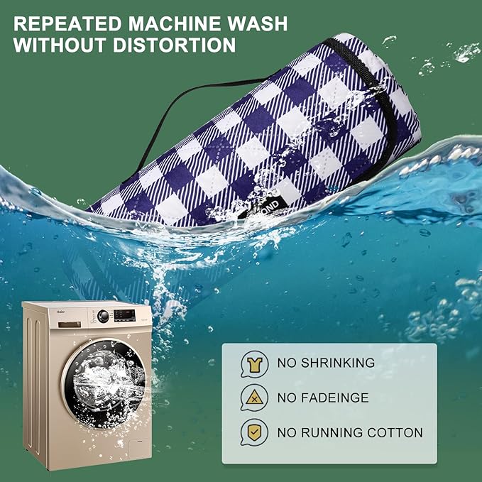 ZUBOND 80''x100'' Extra Large Picnic Beach Blankets Waterproof Sandproof Foldable, Machine Washable Simple Stylish Gingham Outdoor Blankets Grass Lawn Park for Family Camping Party