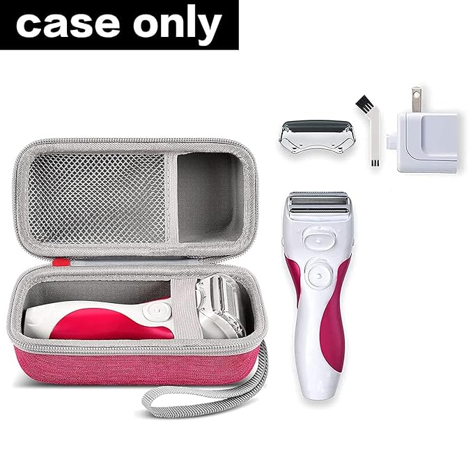 Case Compatible with Panasonic ES-AWL8AV/ES-AWL6AG/ES-WL60-G Electric Shaver for Women Cordless 3 Blade Razor Pop-Up Trimmer Close Curves. Ladies Shave Razors Holder Fits for Charger -Pink (Box Only)