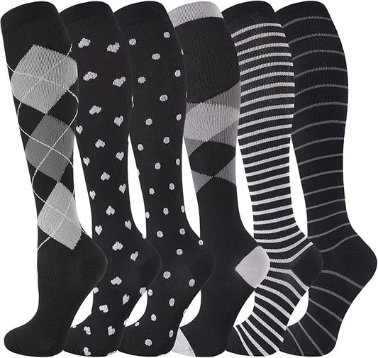 bropite Compression Socks for Women & Men Circulation-Support Knee High Socks 20-30 mmhg-Best for Running,Medical,Nurse,Travel