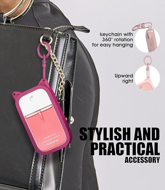 Sonnorel Silicone Case Compatible with Touchland Hand Sanitizer Spray (Fit for 1 FL OZ/30 mL Ver)