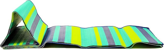 Camco Handy Mat with Strap - Perfect for Picnics, Beaches, RV and Outings - Green/Turquoise - 60" x 78" (42806)