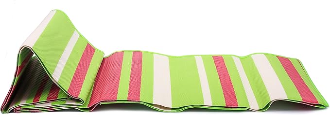 Camco Handy Mat with Strap - Perfect for Picnics, Beaches, RV and Outings - Green/Red - 60" x 78" (42813)
