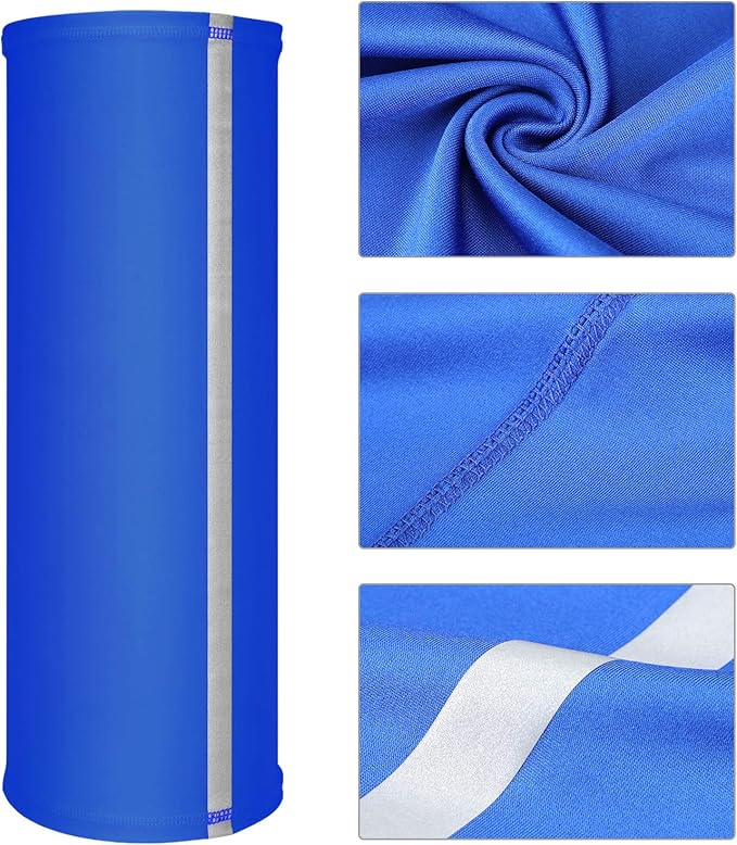 SATINIOR 4 Pcs Neck Gaiter Face Mask for Men Reflective Face Cover Scarf Summer UV Sun Protection Balaclava Bandana for Work