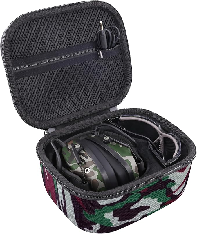 Storage Case Compatible with Walkers Razor Slim/Howard Leight Honeywell Impact Sport Electronic Ear Protection Muffs