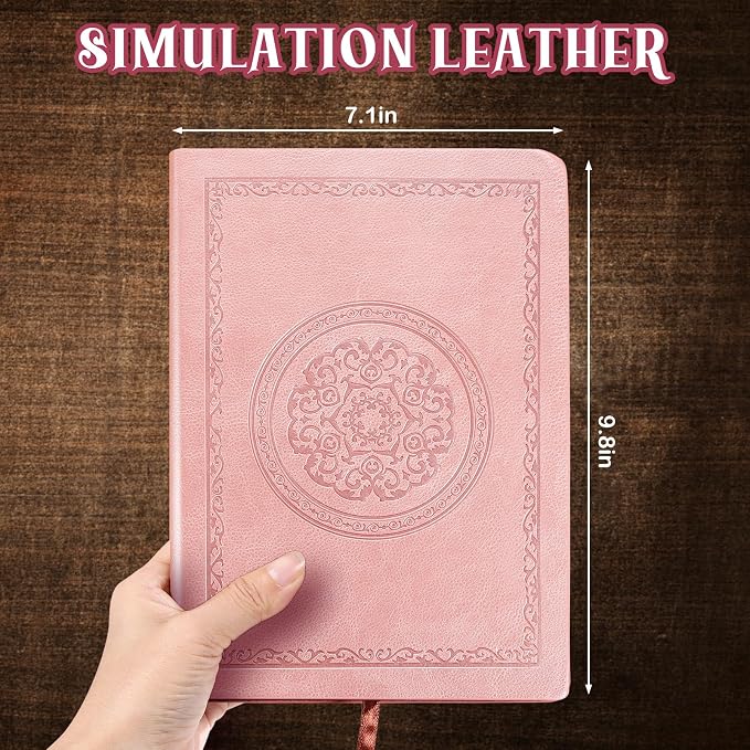 Fetinar 2026 Leather Vintage Journal Notebook,300 Pages,Leather Softcover Lined Journal Notebooks for Women Men,Notebook Journals for Writing Travel,Business,Office,7.1'' X 9.8''