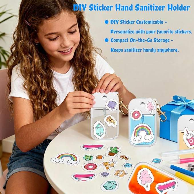 MEMOVAN Hand Sanitizer Spray Case Compatible with Touchland with Keychain for Power Mist and Glow Mist