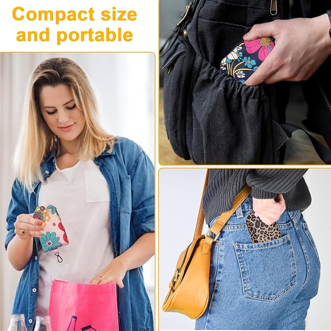 6 Pcs Reusable Shopping Bags Foldable,Grocery Bags in Pocket,Waterproof and Machine Washable,Eco-friendly Travel Recycle Polyester Tote Bags for Daily Shopping Supplies load