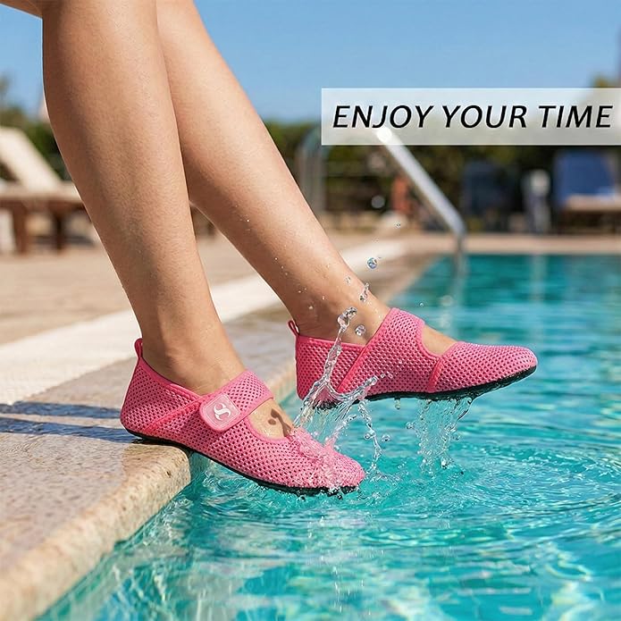 Water Shoes for Women Men Barefoot Beach Swim Aqua Socks Summer Wide Slides Sandals Quick Dry Pool River Sea Sock Shoes